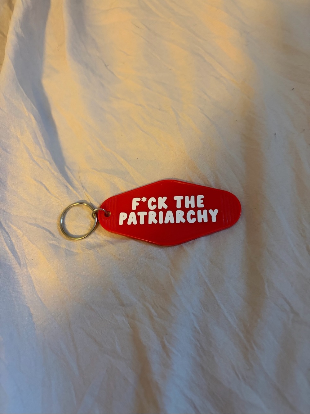 Taylor Swift Red Key & Card Holder with White Bold Text